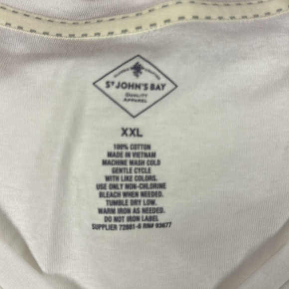 Women’s St. John’s Bay v neck T-shirt - Picture 2 of 2